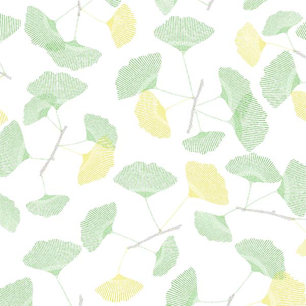 Cross Hatch Ginkgo Pattern P2293