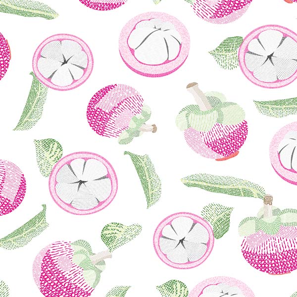 Cross Hatch Mangosteen Pattern P2307