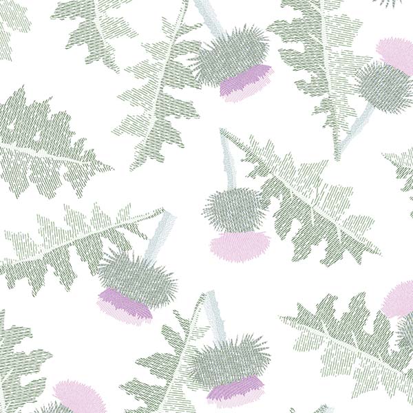 Cross Hatch Thistle Pattern P2308