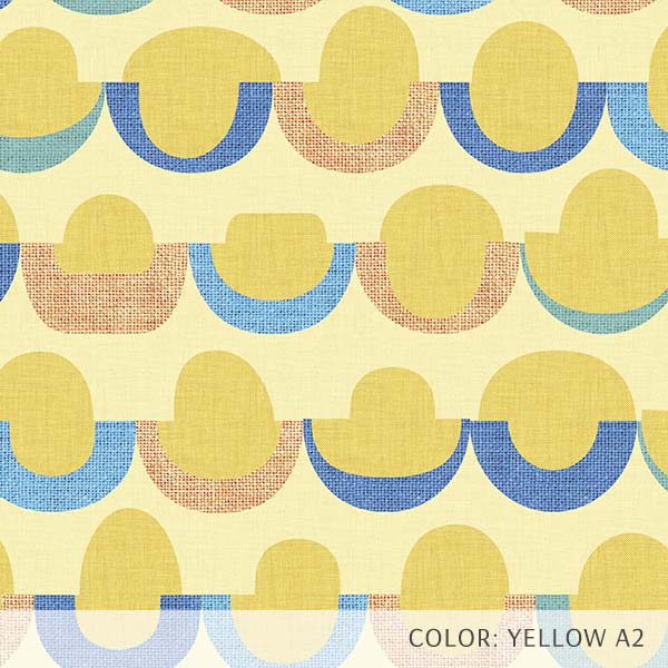 Half Moons Pattern P1662 in color Yellow