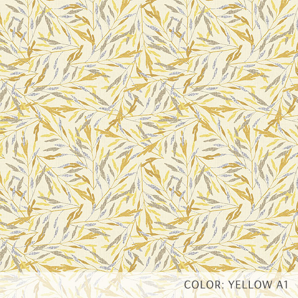 Foliole Tossed Pattern P1884 in Yellow
