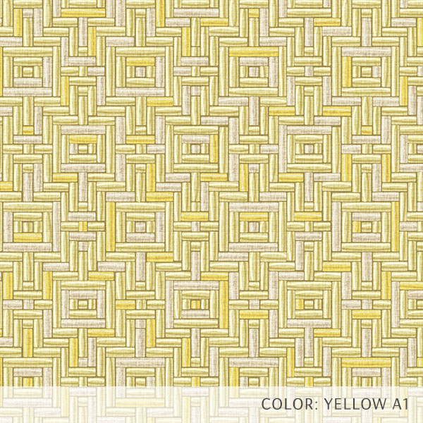Flat Diamond Cane Pattern P2137 in Yellow